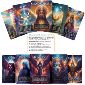 Angel number cards from Metaphoracle Angel Signs offering insights during spreads