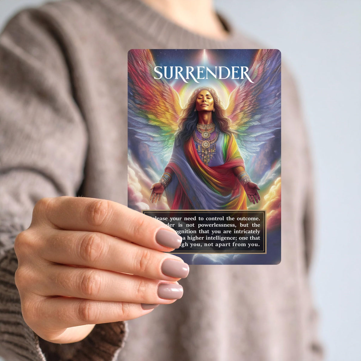 Inclusive artwork of Metaphoracle Angel Signs with diverse angel archetypes