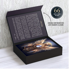 Reading setup with Metaphoracle Angel Signs for guided sessions