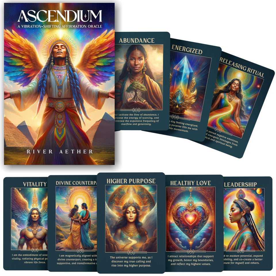Metaphoracle Ascendium artwork with luminous geometry inspires daily readings