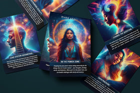 Metaphoracle NLP Oracle card-reading practice shows prompts for everyday decision making and reflection.