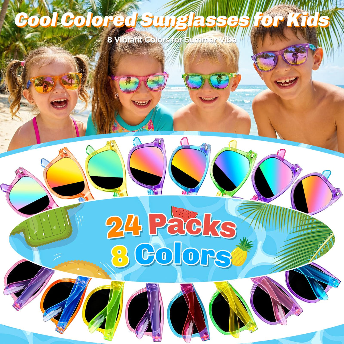 Metemot Neon Kids Sunglasses comfortable lightweight frames for daily wear