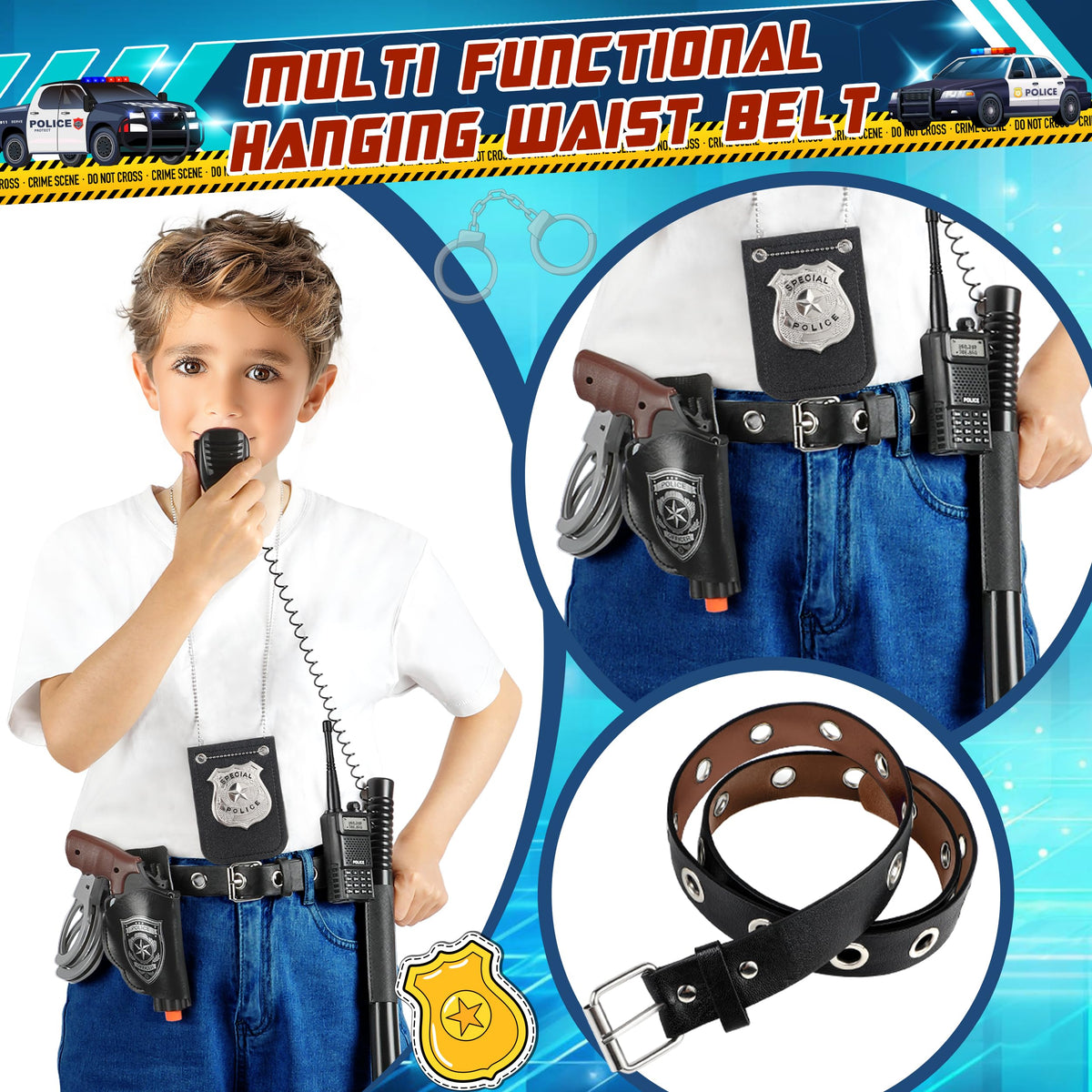 Metemot walkie talkie prop for teamwork in kid police play