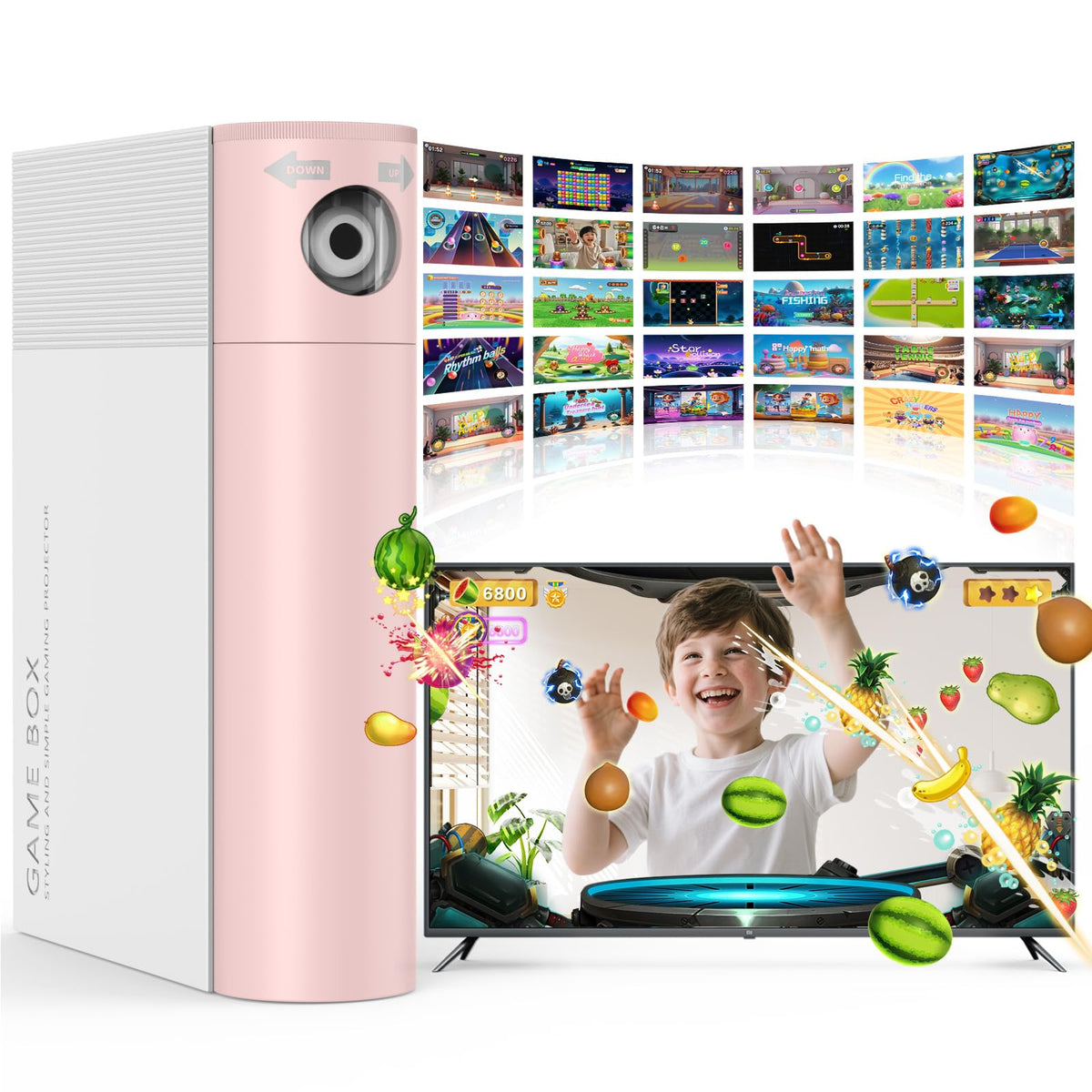 MetFut AR Motion Console in living room for active family play