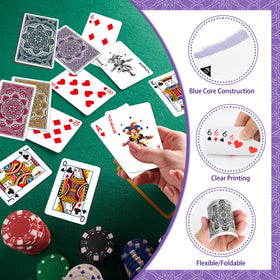 Metsyth 52-card deck with jokers supports classic games and consistent play