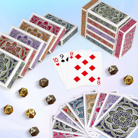 Metsyth cards feature blue-core plastic coating for long-lasting play
