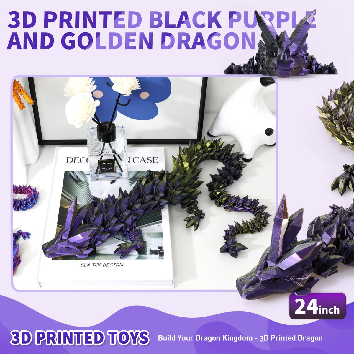 Meturebear 24-inch dragon makes a gift-ready display piece.