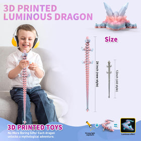 Meturebear articulated dragon with movable joints offers flexible display options.