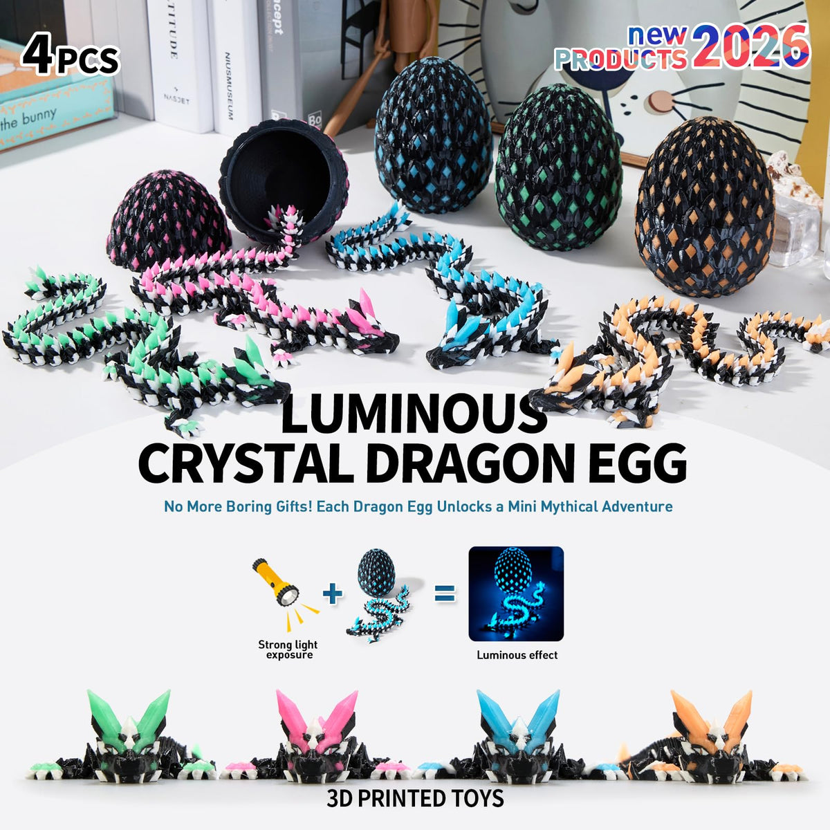 Meturebear dragon egg matching egg included for cohesive display.
