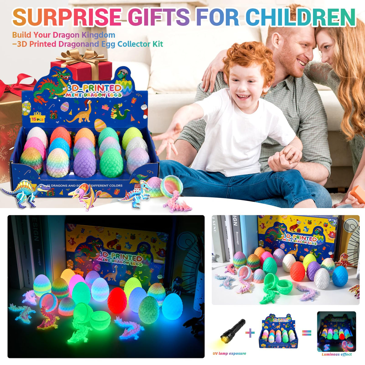 Meturebear glow-in-the-dark eggs enhance Easter baskets with a magical reveal.