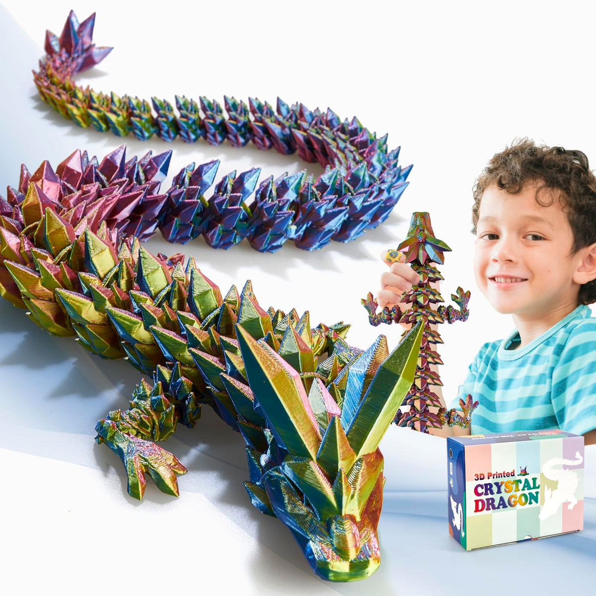 meturebear large dragon 24-inch articulated for dynamic poses