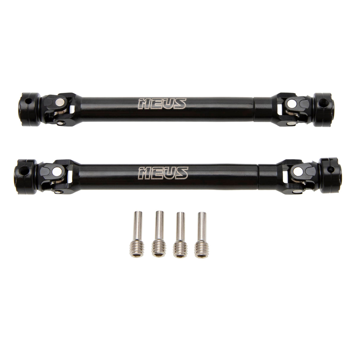 Meus Racing 2pcs SCX10 driveshaft 109mm, optimized for reliable power transfer in 1/10 RC crawlers.