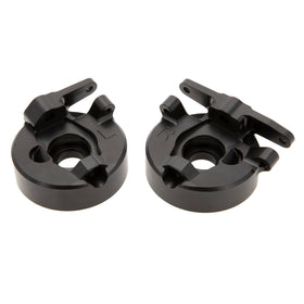 MEUS RACING brass steering knuckles installed on RC crawler demonstrate bolt-on upgrade compatibility