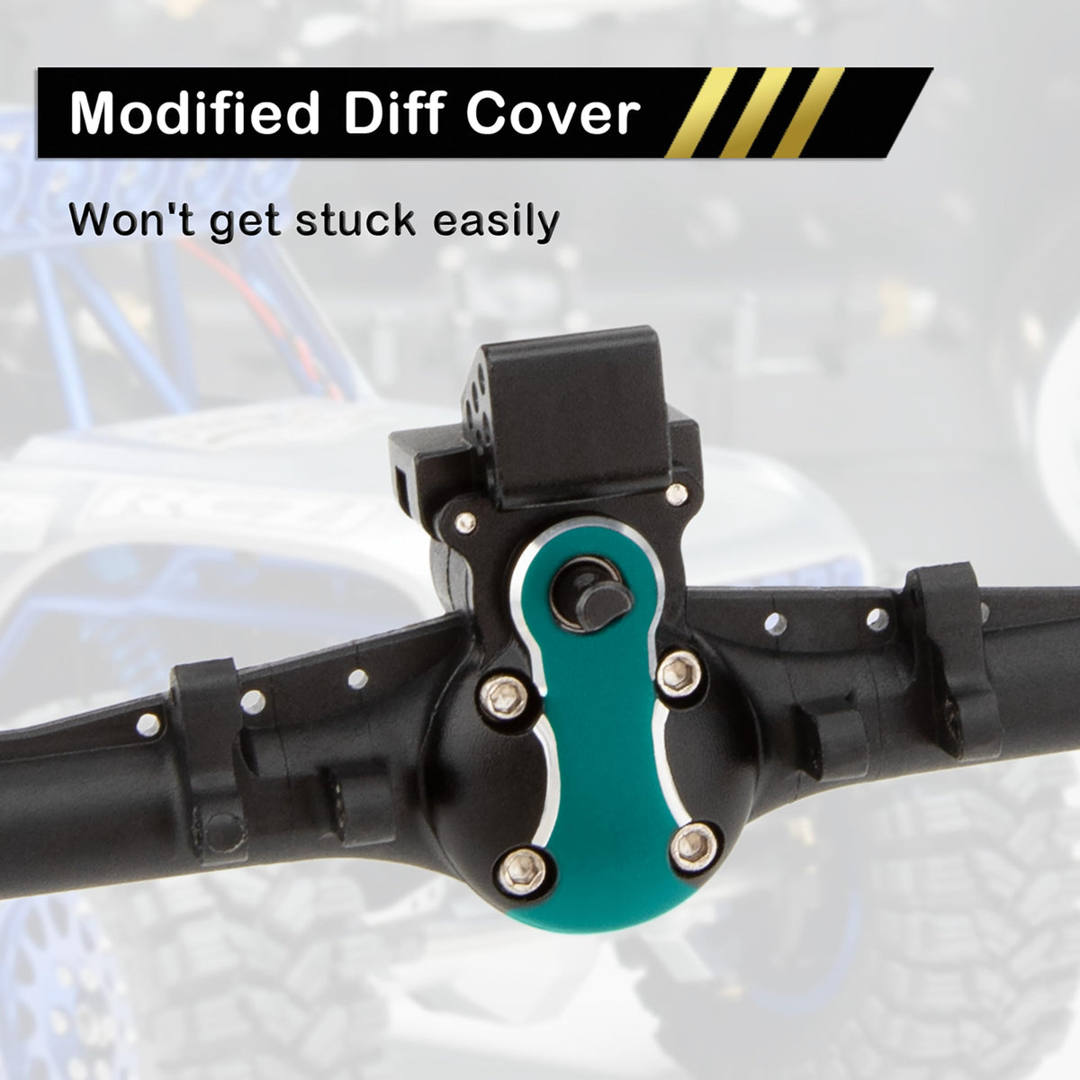 MEUS RACING brass steering knuckles add precision and reduced play on SCX24.