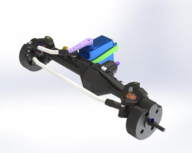 MEUS RACING Capra 1.9 smaller C-Hub and brass covers lower CG