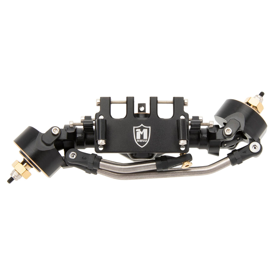 MEUS RACING Isokinetic 3-Section CVD front axle enables smooth, wide-angle steering on 1/24 crawlers.