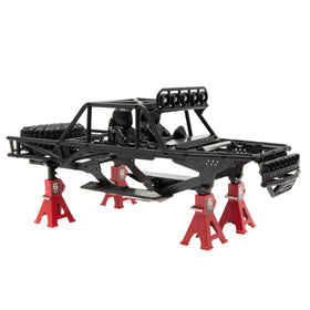 MEUS RACING MB24 shows 132mm wheelbase compatibility on SCX24