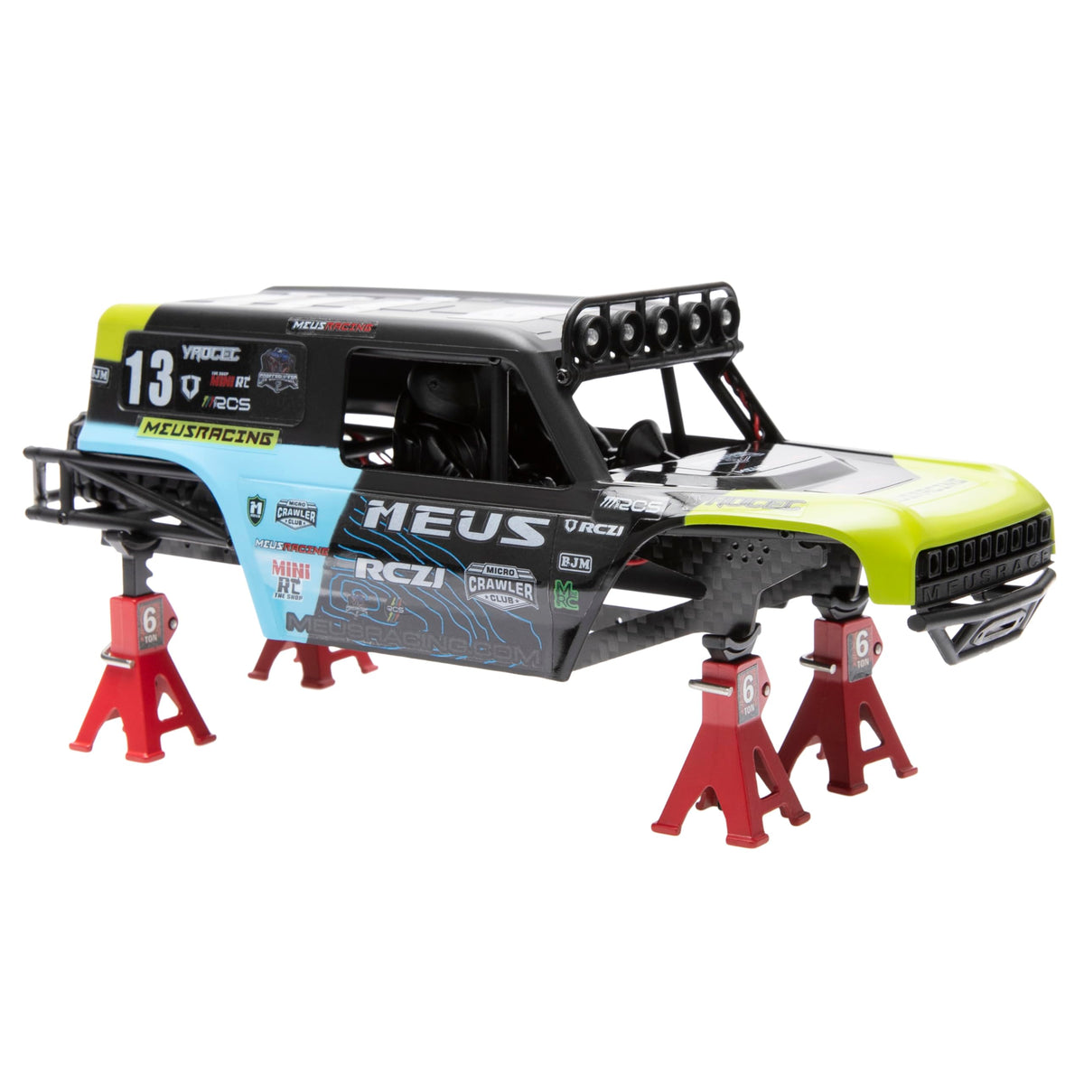 MEUS RACING MB24 kit includes light and spare tire for easy builds