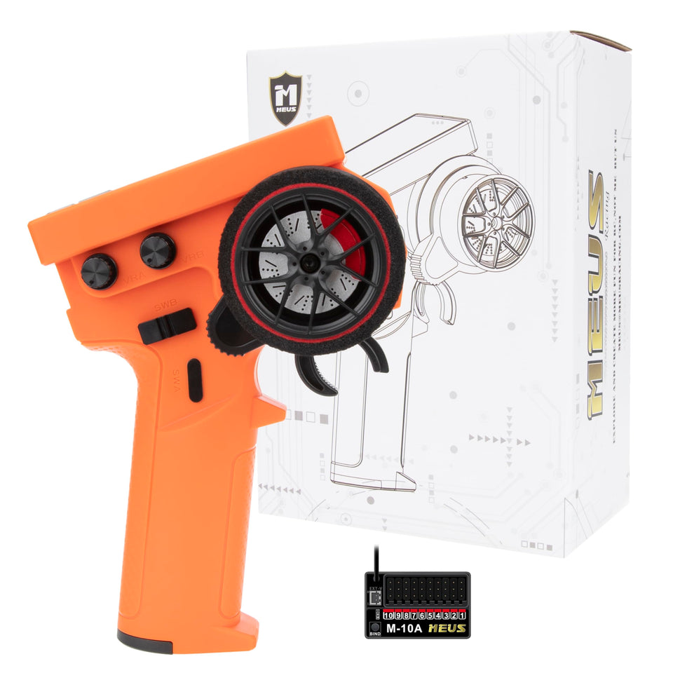 MEUS RACING ME-10B transmitter with 2.4GHz coverage for stable long-range control