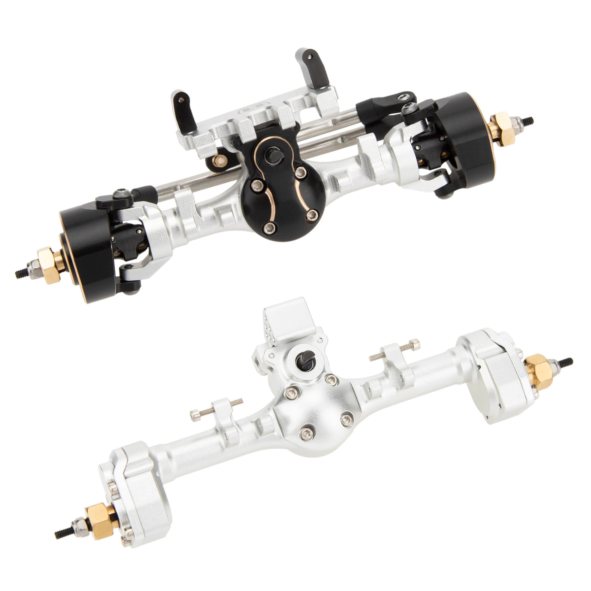 MEUS RACING Mullet aluminum servo mount strengthens installation.