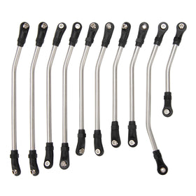 MEUS RACING SCX10 II links 324mm stainless steel finish highlights durability