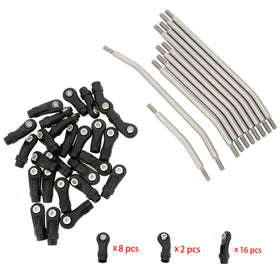 MEUS RACING SCX10 II stainless steel parts for rugged use