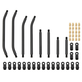 MEUS RACING SCX24 double bent links improve high clearance for rough terrain.