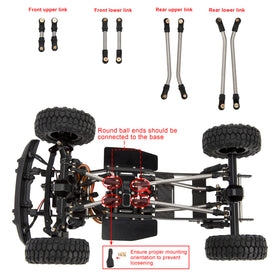 MEUS RACING SCX24 LCG anti-roll structure helps stable climbs and turns