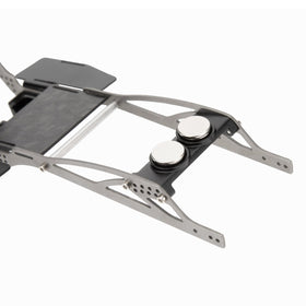 MEUS RACING SCX24 LCG chassis forward placement for improved stability and traction.