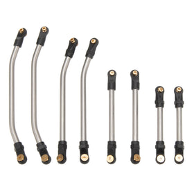 MEUS RACING SCX24 nylon rod ends and brass pivot for smooth articulation