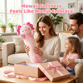 Mewaii axolotl plush 110 cm delivers long cozy hugs during movie nights