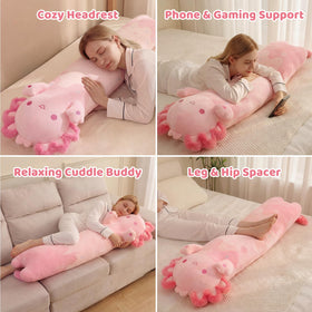 Mewaii axolotl plush 130 cm offers giant snuggle wrap for bedtime rituals