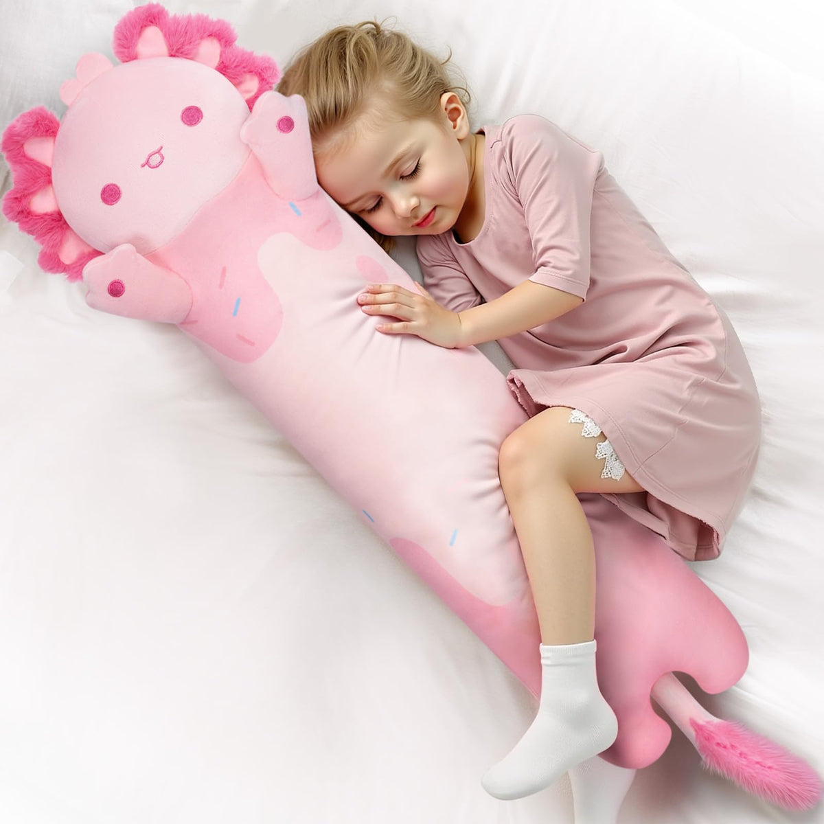 Mewaii axolotl plush 50 cm for cozy hugs and versatile use