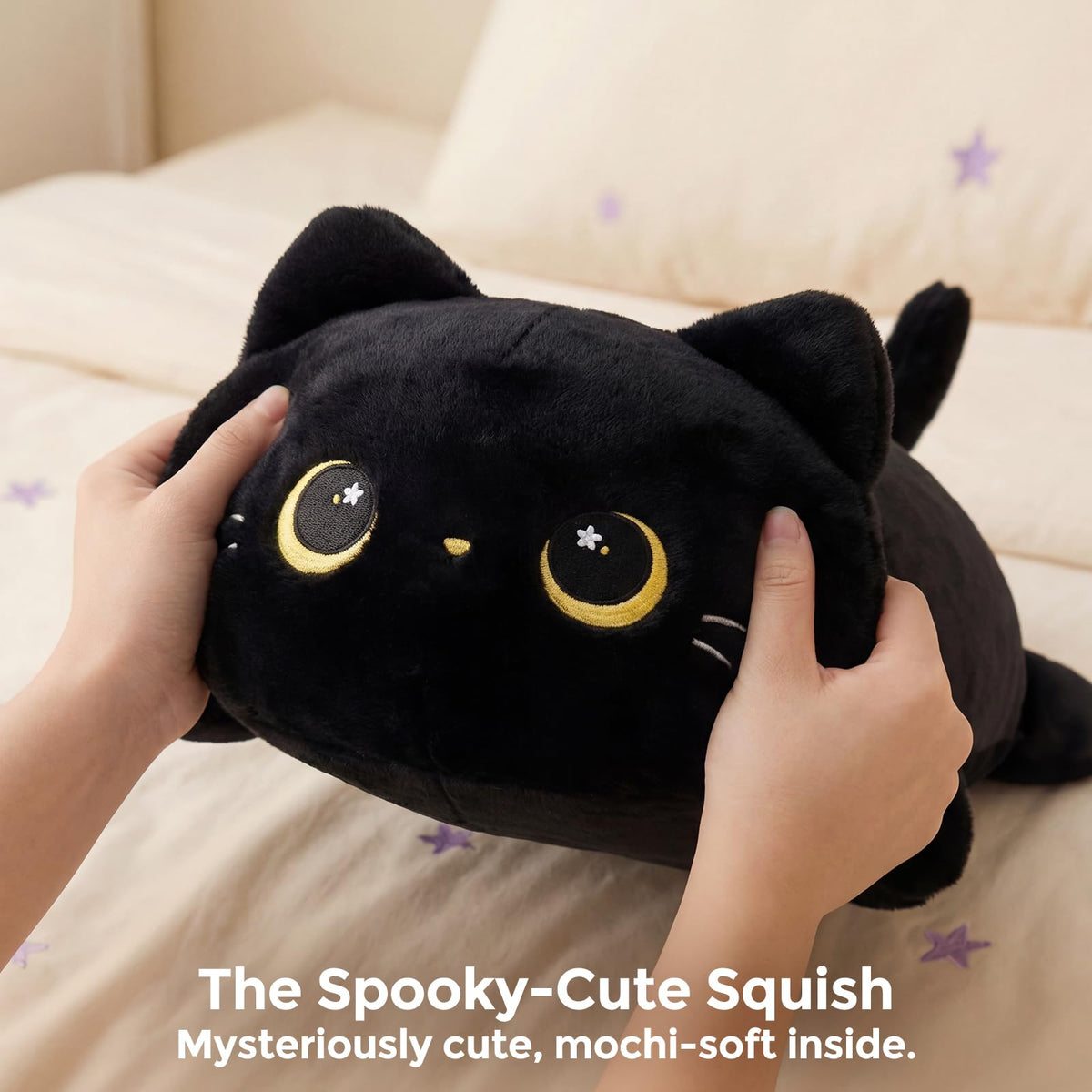 Mewaii cat plush nap pillow provides soft comfort during rest.