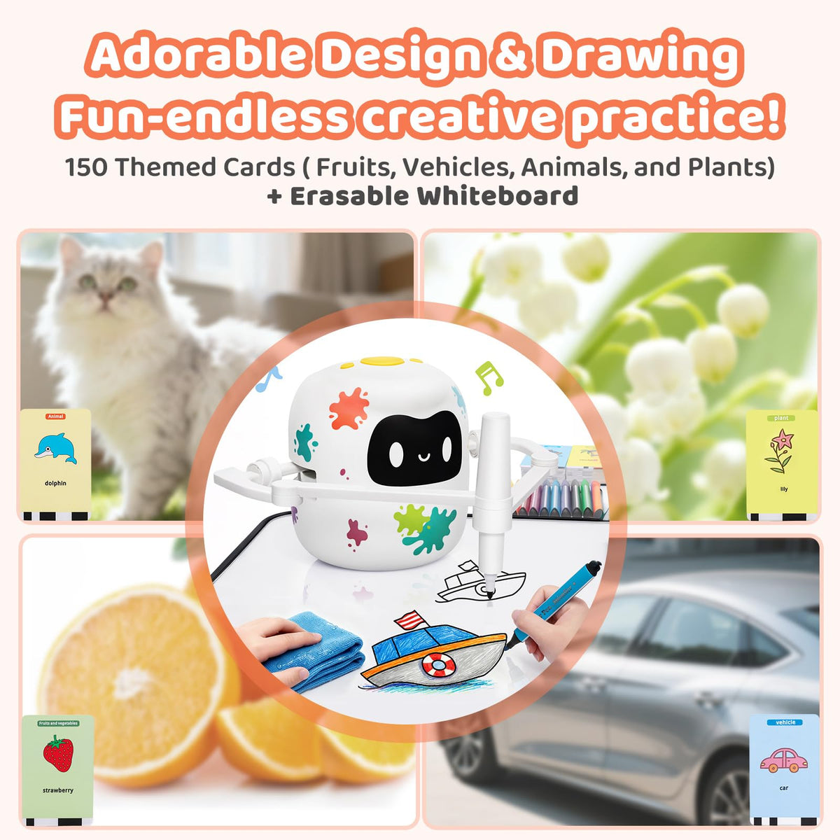 Mewaii erasable drawing board for reusable art creation