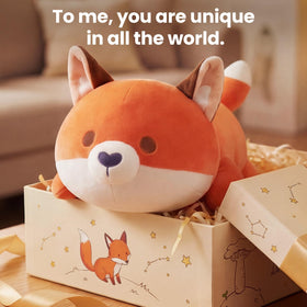 Mewaii fox plush features soft high-elastic fibres for gentle hugs