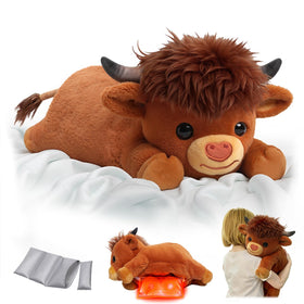 Mewaii Highland cow weighted plush 23-inch offers a gentle, full-body hug for cozy evenings.