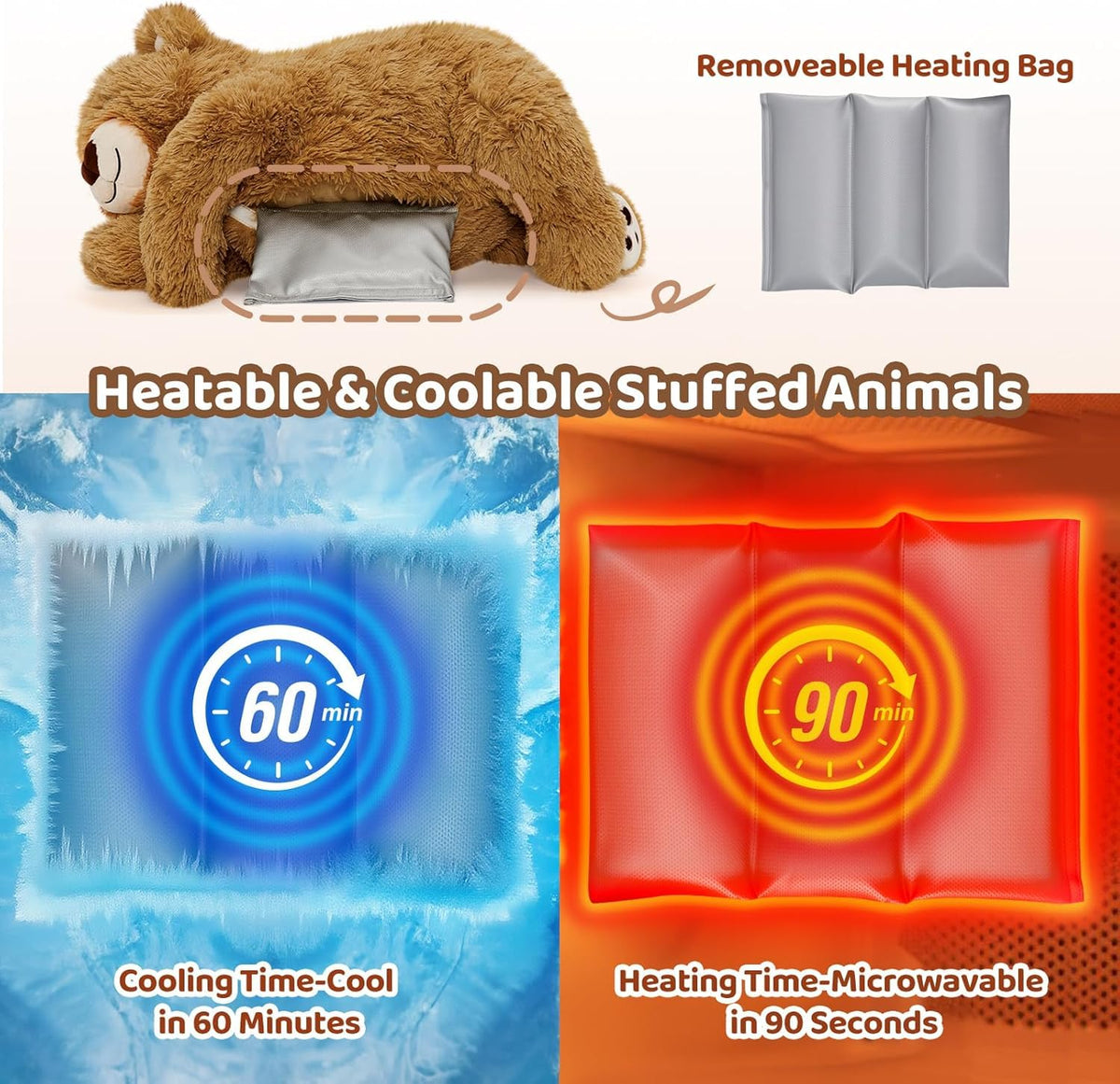 Mewaii inner cooling pouch offers refreshing cool hugs.