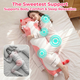 Mewaii Long Cat Plush 110cm lying spread showcases plush filling for support