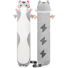 Mewaii Long Cat Plush 28in full view for cuddling