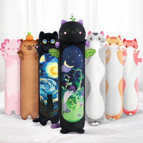 The Mewaii Long Cat Plush 50cm size for cozy cuddles and versatile support.