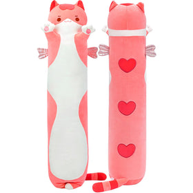 Mewaii Long Cat Plush 50cm close-up shows ultra-soft fabric for cozy hugs