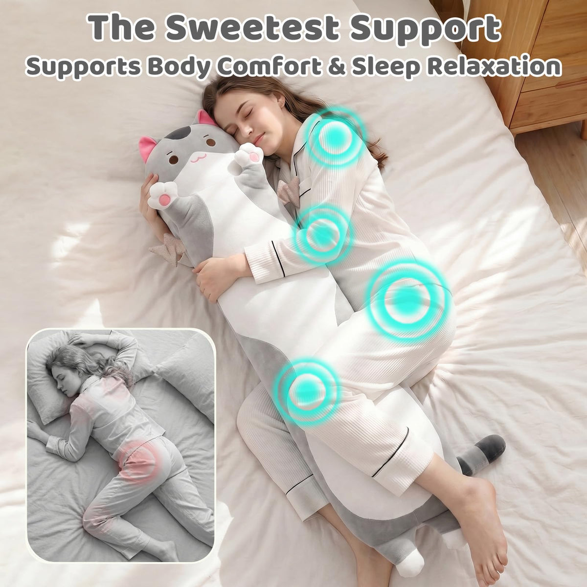 Mewaii Long Cat Plush gift-ready design for loved ones