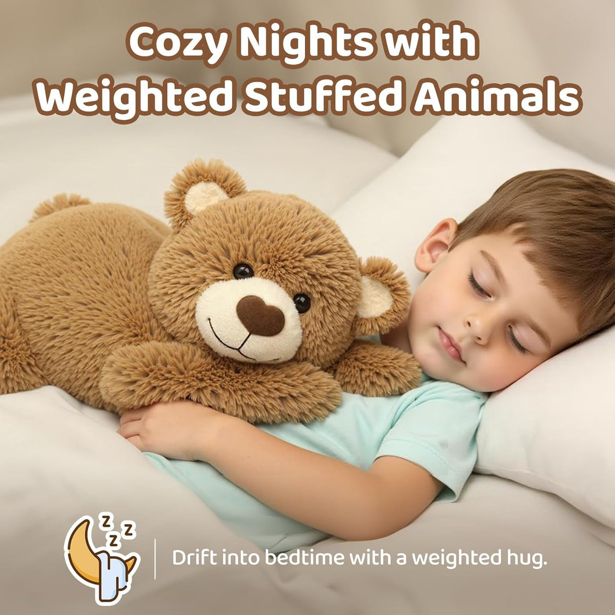 Mewaii weight-adjustable design lets you switch to lighter cuddles.