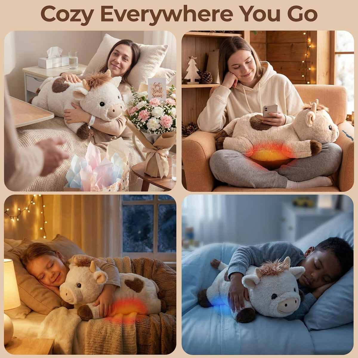 Mewaii ultra-soft cotton plush fabric for a gentle cuddle feel