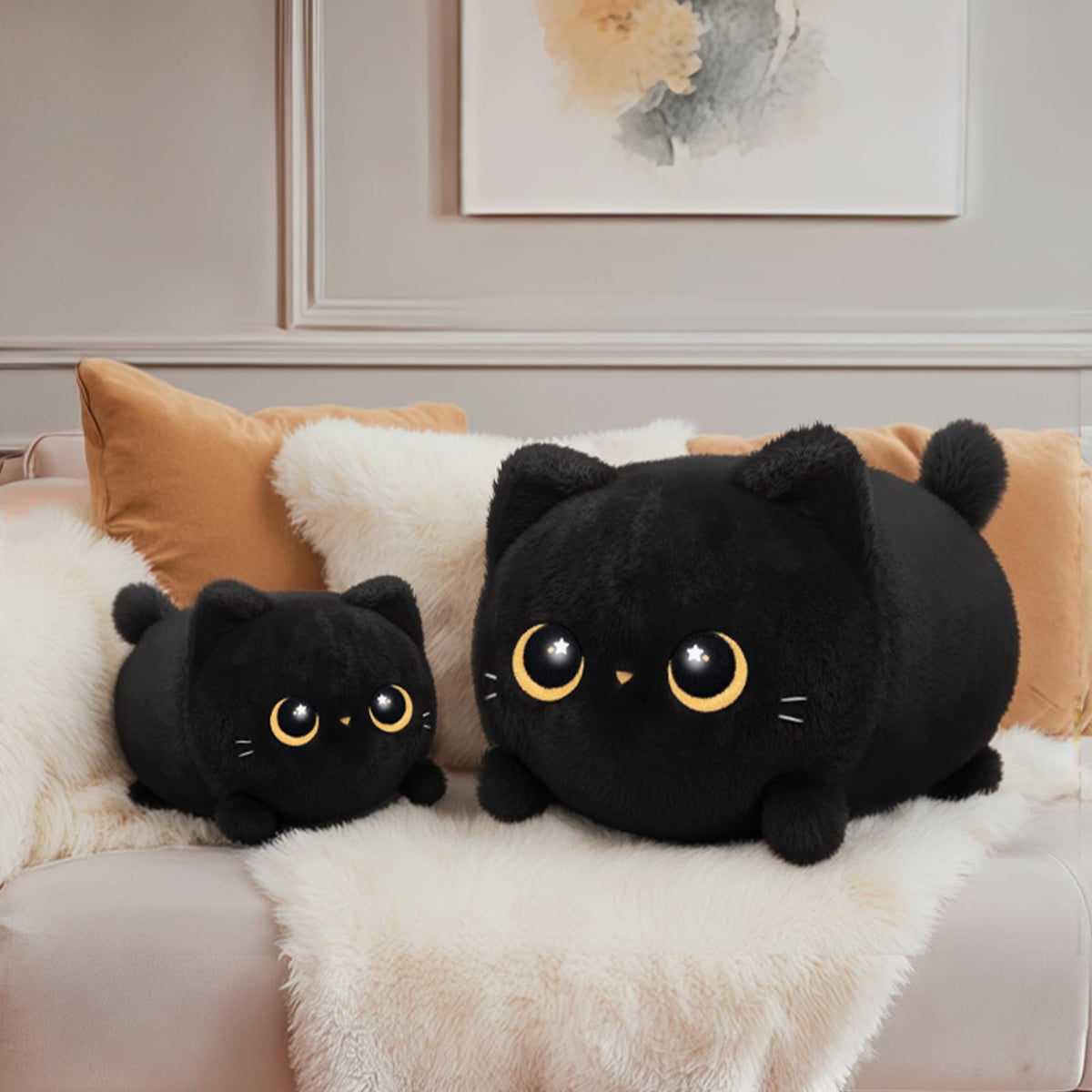 Mewaii soft fabric cat toy designed for gentle cuddling and play.