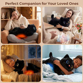 Mewaii weighted cat plush measures 23 inches for full-body cuddling