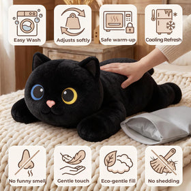 Mewaii weighted cat plush bead-filled limbs provide gentle support