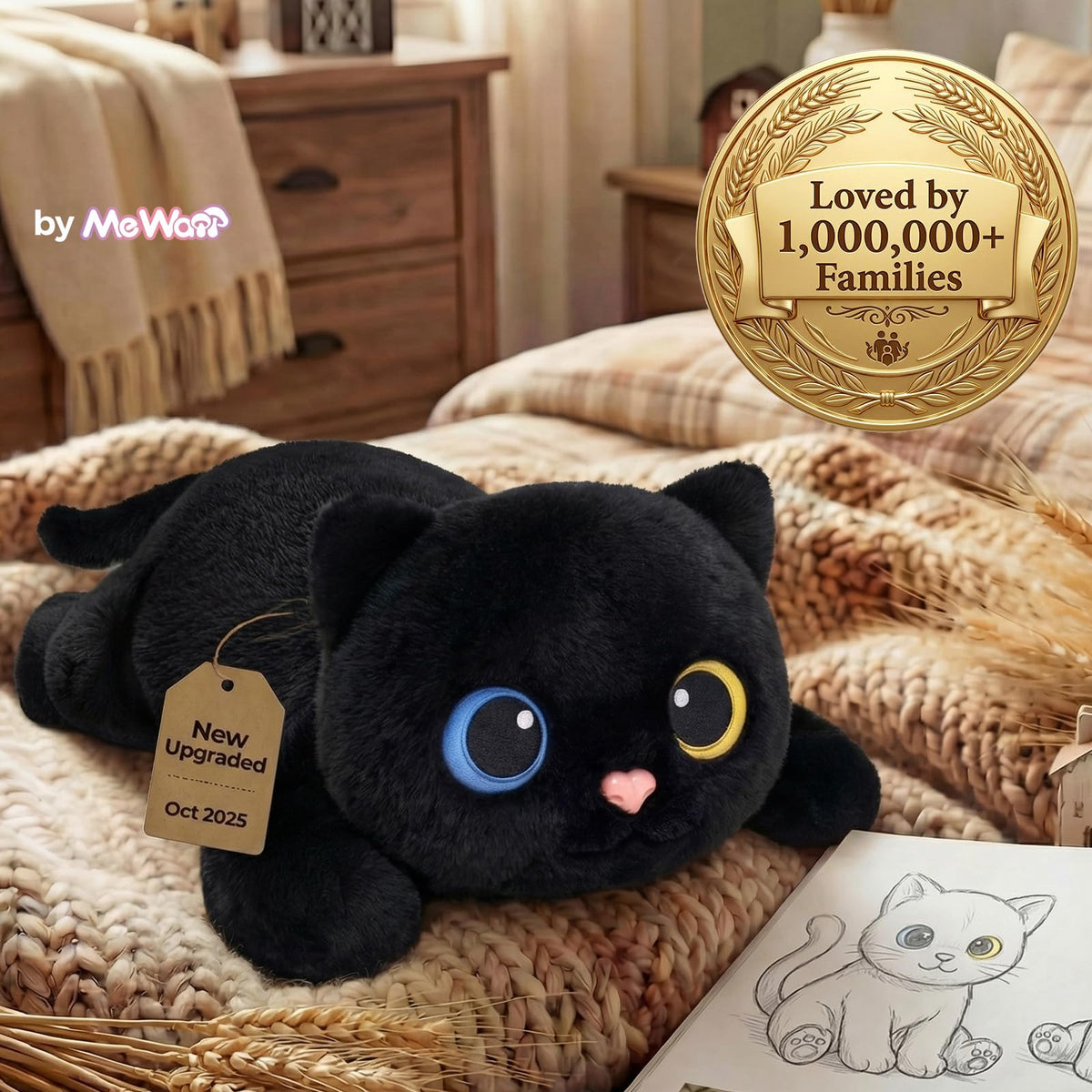 Mewaii weighted cat plush gift idea for cat lovers