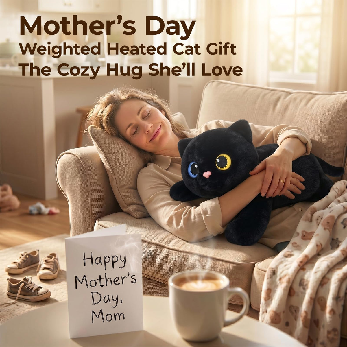 Mewaii weighted cat plush suitable for kids and adults